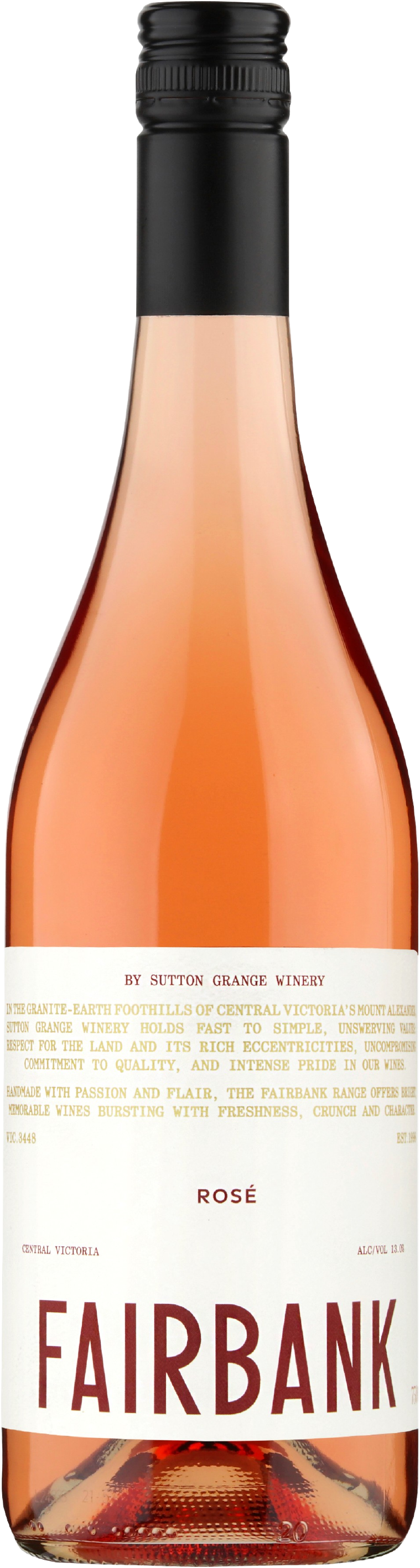 Sutton Grange Winery Fairbank Rosé  2025 Central Victoria Zone bottle